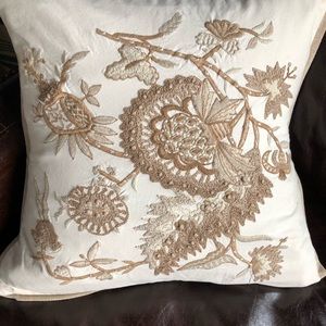 Pottery barn embroidered pillow cover